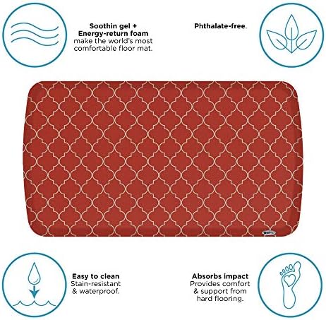GelPro Elite Trellis Comfort Mat Red Chile 20x36
