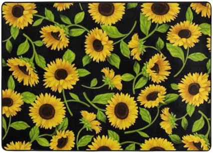 Breaux Sunflower Non-Slip Floor Mat80x58