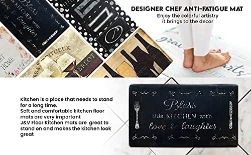 JV TEXTILES Anti Fatigue Kitchen Mat