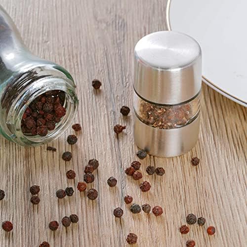 4Pcs transparent compact portable 22inches Salt Pepper grinder set