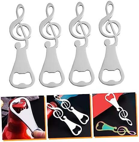 4-Pack Stainless Steel Bottle Opener Set for Wine Beer More