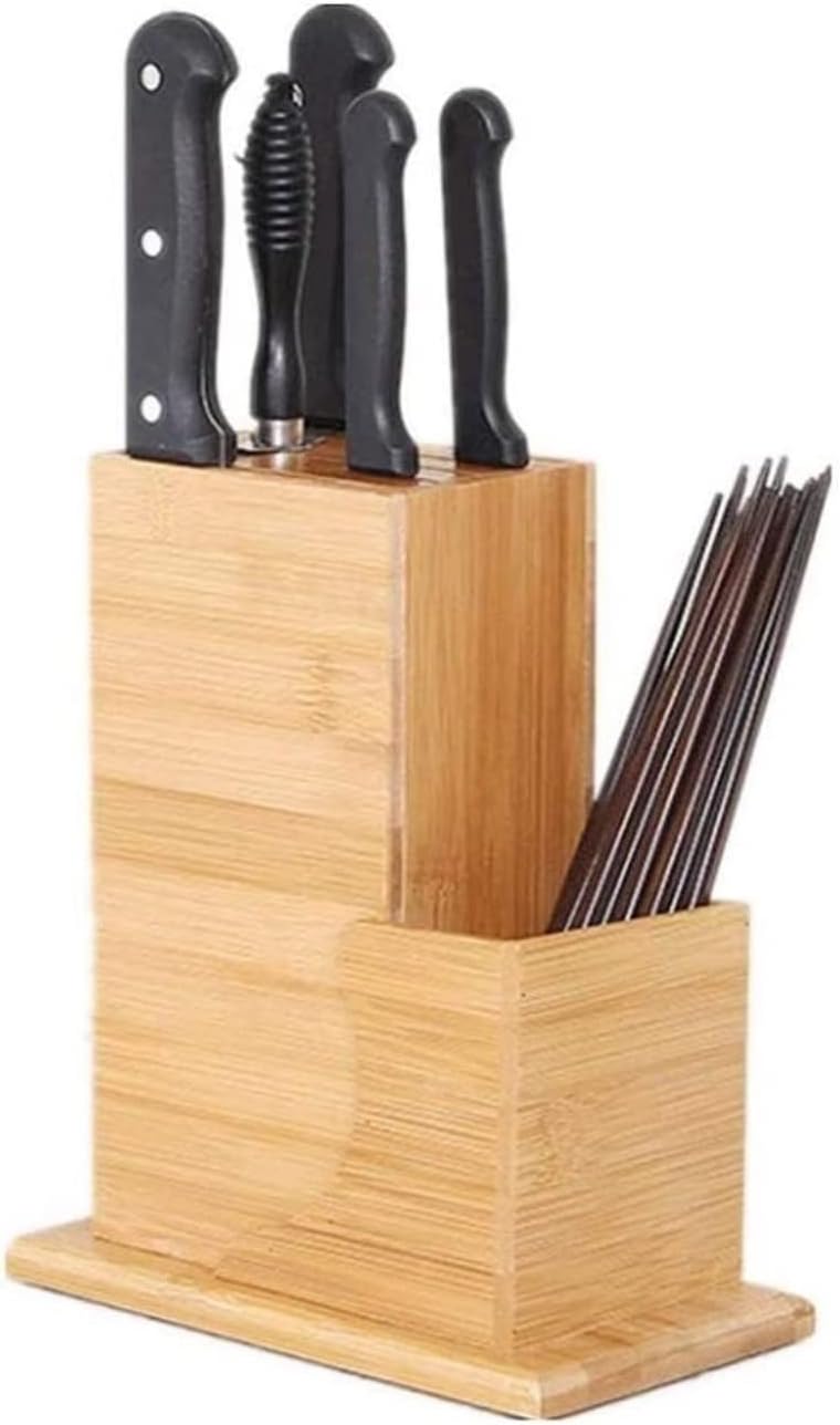 Eco-Friendly Bamboo Knife Holder for Kitchen Storage