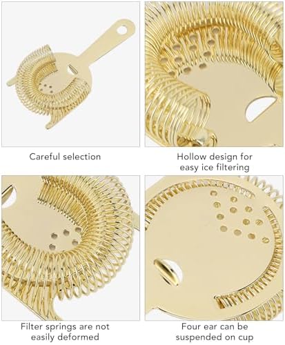 Ultimate Bar Strainer for Professionals Home Chefs Stainless Steel Cocktail Sieve