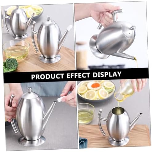 Cabilock Oil Dispenser Stainless Steel Bottle for Kitchen