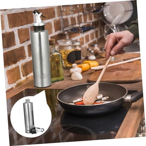 CIYODO 304 Stainless Steel Oil Dispenser 250ml Leak-Proof Kitchen Condiment Bottle