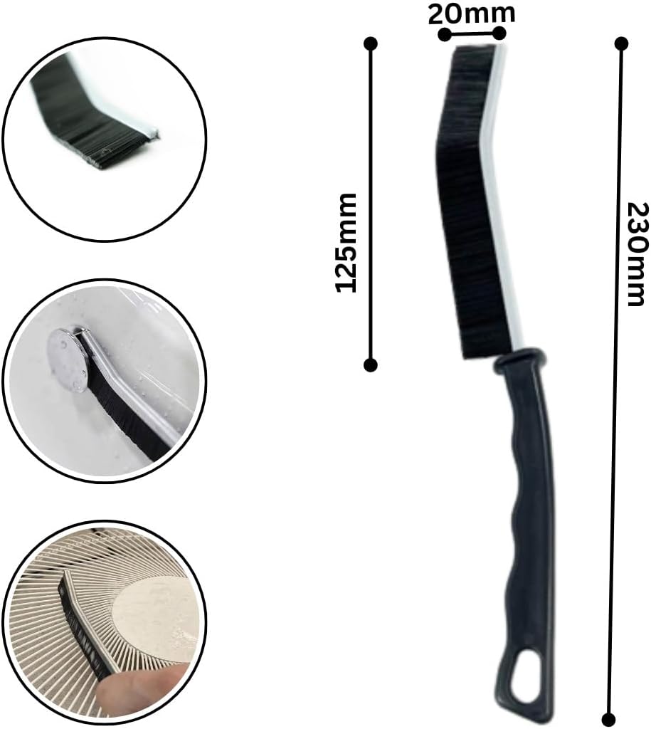 Premium Hard-Bristled Crevice Cleaning Brush