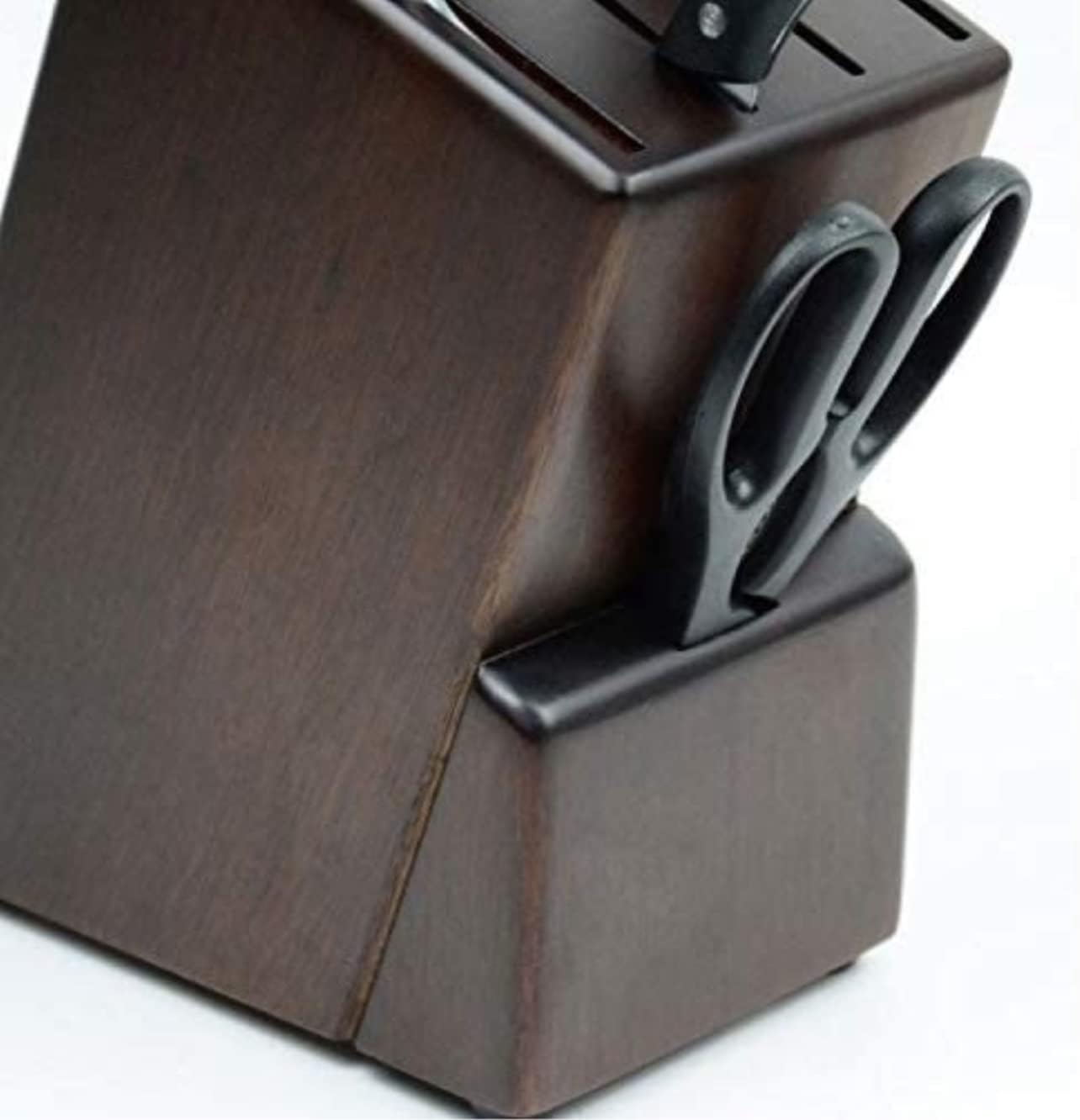 High-Quality Walnut Kitchen Knife Holder Durable Space-Saving Storage Solution
