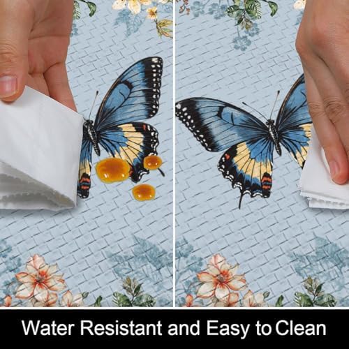 Floral Kitchen Mats Set - Non-Slip Waterproof for Home Kitchen