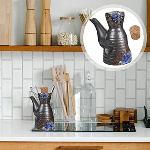 Japanese-Style Ceramic Condiment Dispenser with Lid