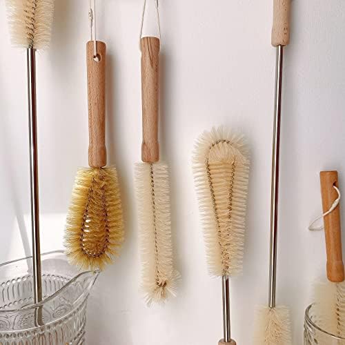 Two-Piece Bristle Bottle Brush Set Soft Durable