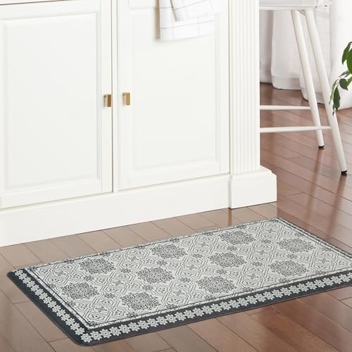 Martha Stewart Comfort Anti Fatigue Strie Medallion Tile Kitchen Mat
