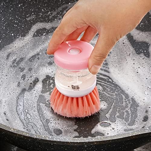 Invoda 3-Piece Soap Dispenser Palm Brushes