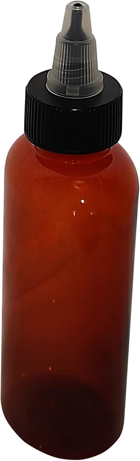 Wolfmoon Botanicals - 2 oz Amber Refillable Dispenser Bottles Pack of 6