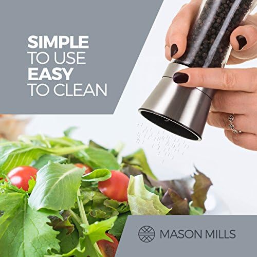 Mason Mills Stainless Steel Salt Pepper grinder Set