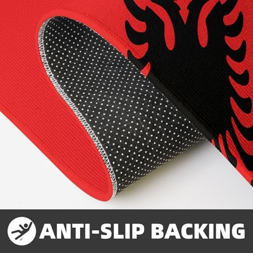 Albanian Flag Kitchen Mat 2-Pack