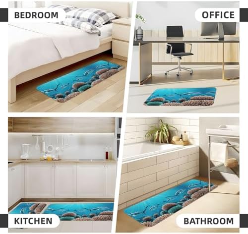Deep Sea Whales Kitchen Floor Mat