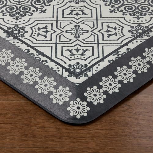 Martha Stewart Comfort Anti Fatigue Strie Medallion Tile Kitchen Mat