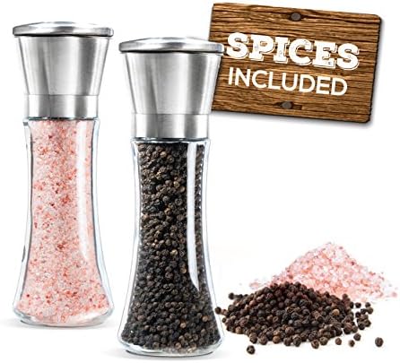Mason Mills Stainless Steel Salt Pepper grinder Set