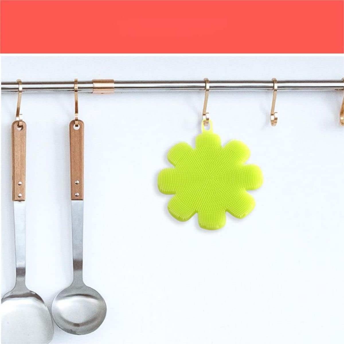 Star-Shaped Silicone Dish Brush Cleaning Tool