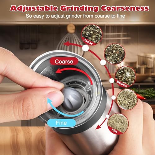 Manual Electric Salt Pepper Grinder Set