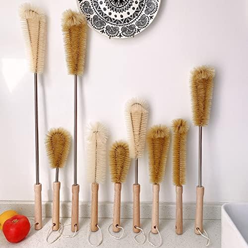 Two-Piece Bristle Bottle Brush Set Soft Durable
