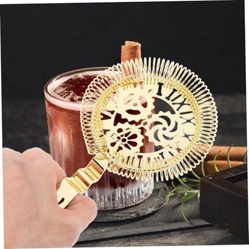 VOSAREA Gold Stainless Steel Cocktail Strainer