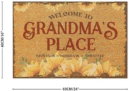 Welcome to Grandmas Place Coir Fiber Entry Mat