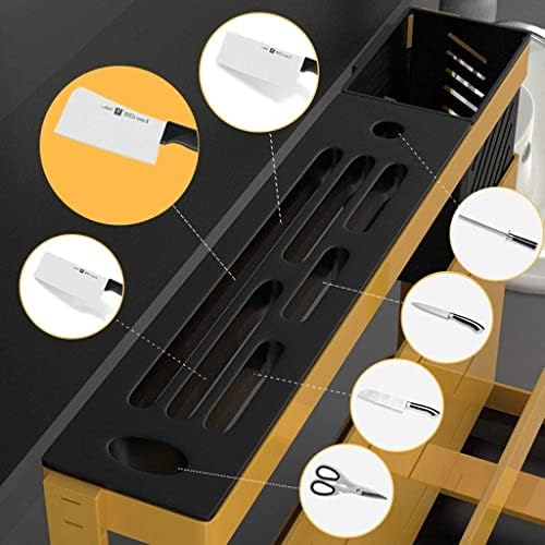 Stainless Steel Kitchen Knife Holder with Tiered Design