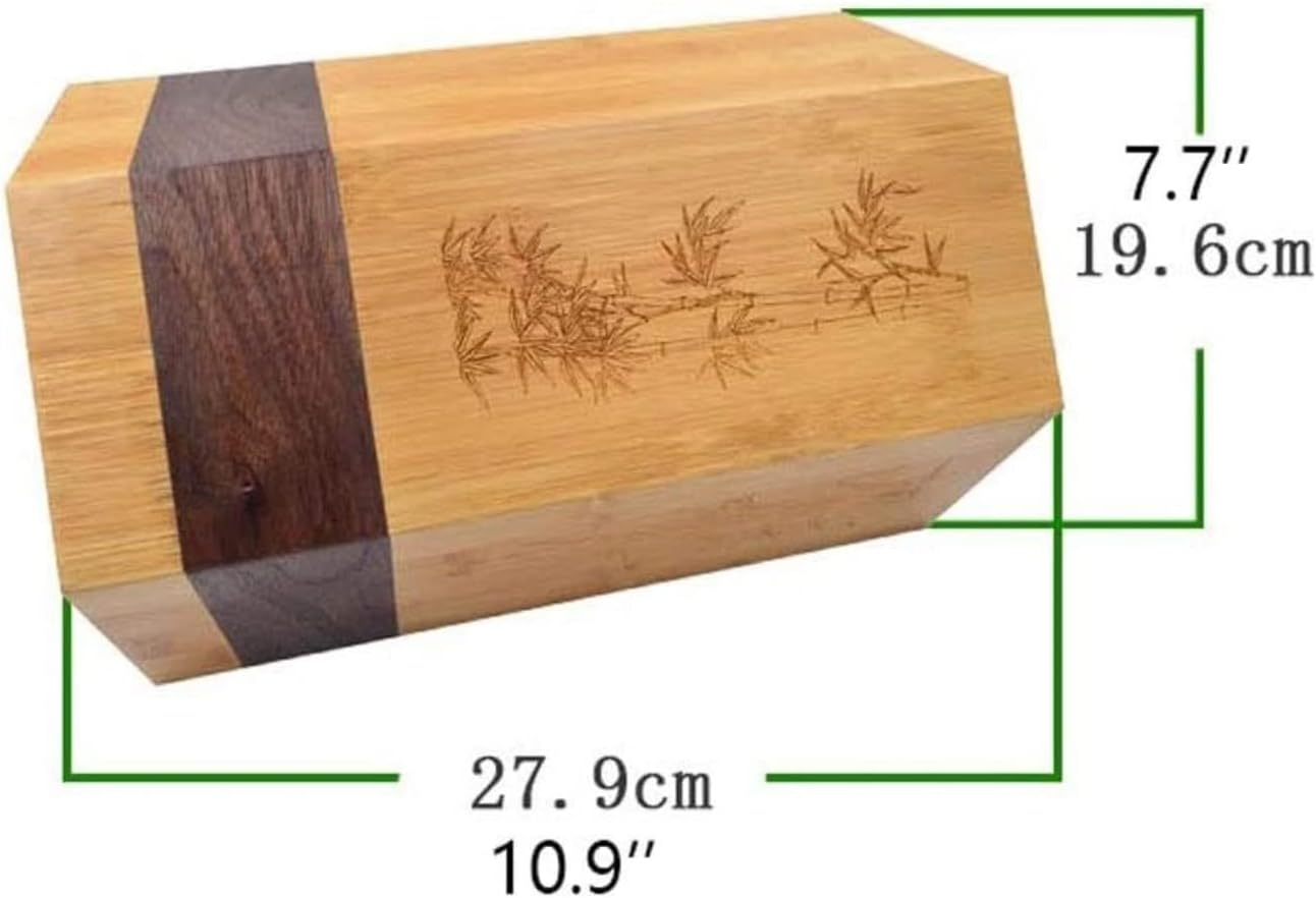Zaego Magnetic Bamboo Knife Holder Set