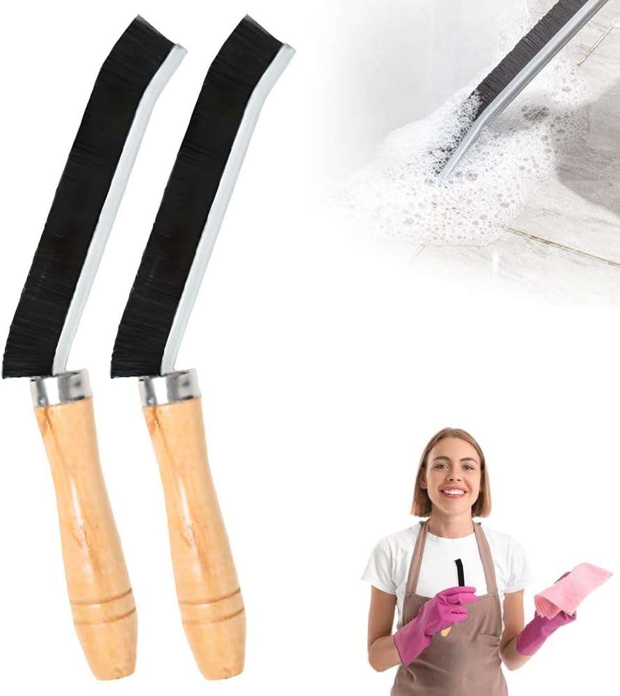 Efficient Crevice Cleaning Brush Set for Tile and Bathroom Cleaning