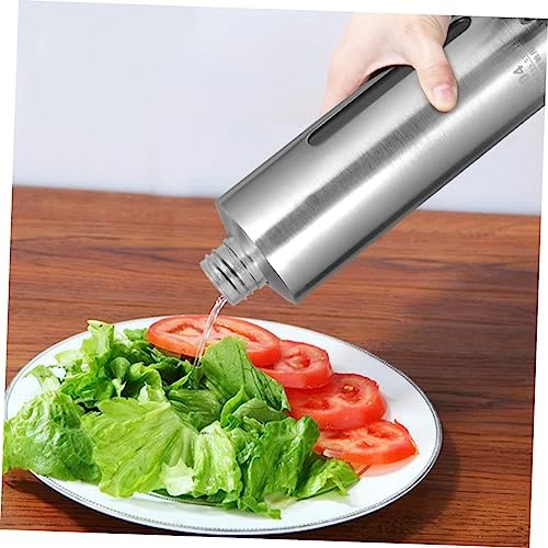 CIYODO 304 Stainless Steel Oil Dispenser 250ml Leak-Proof Kitchen Condiment Bottle