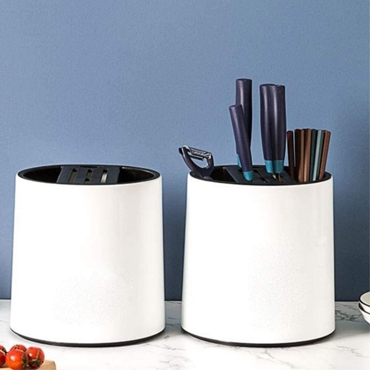 Multi-Functional Kitchen Knife Holder Plastic Storage Rack