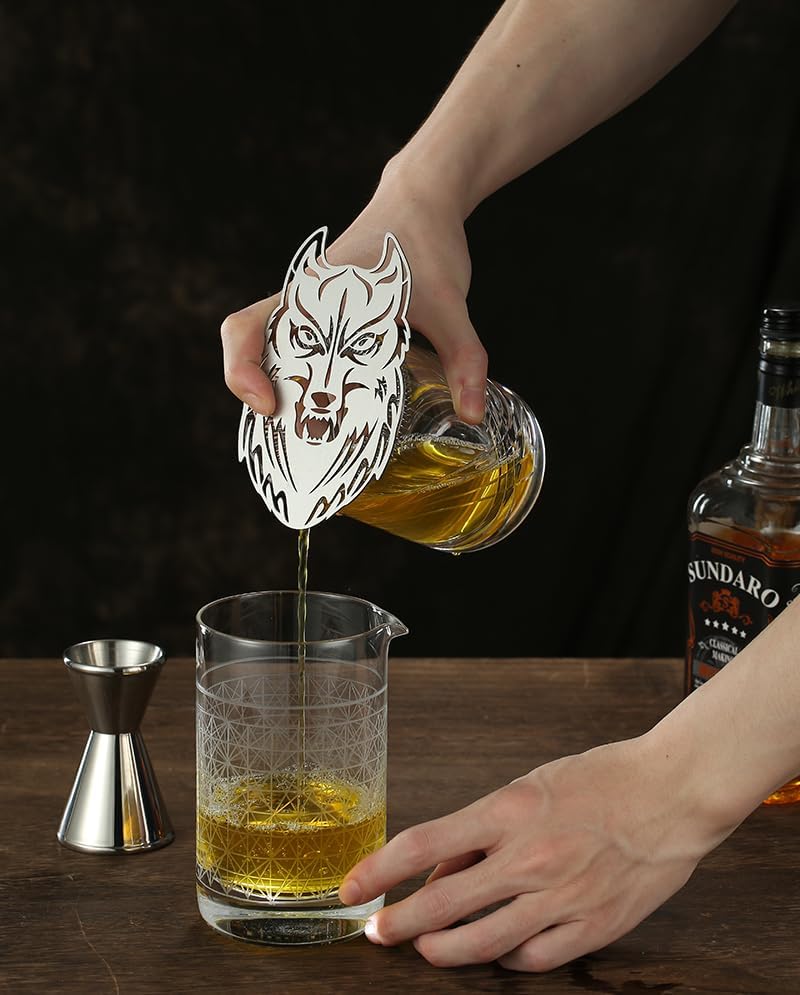 Cocktail Geek Wolf Shape Design Bar Strainer
