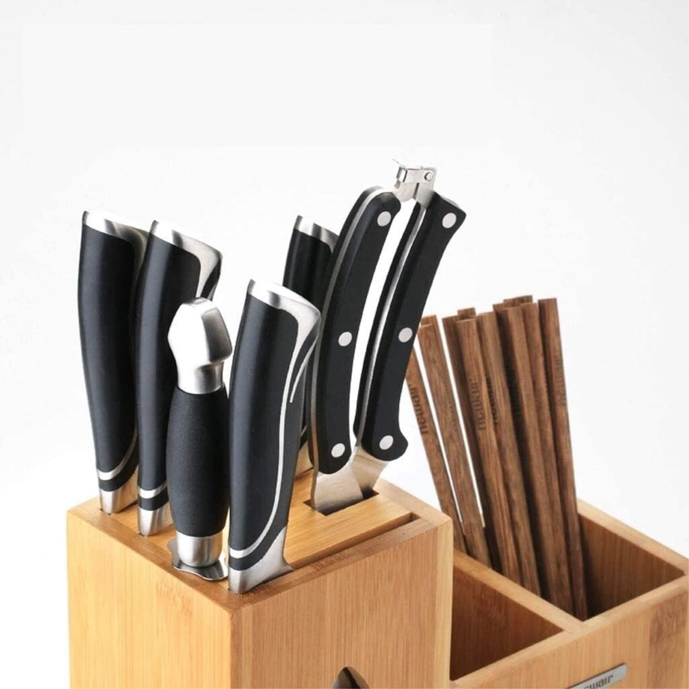Bamboo Kitchen Knife Holder for Counter