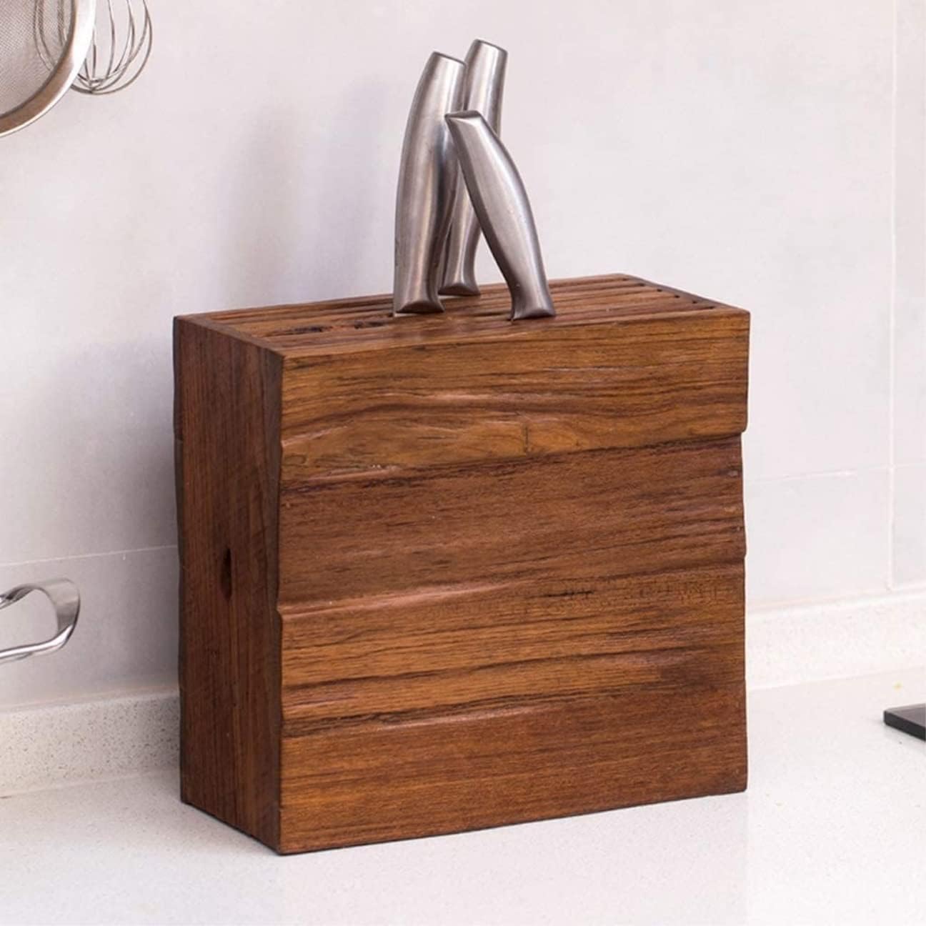 Contemporary Solid Wood Knife Holder