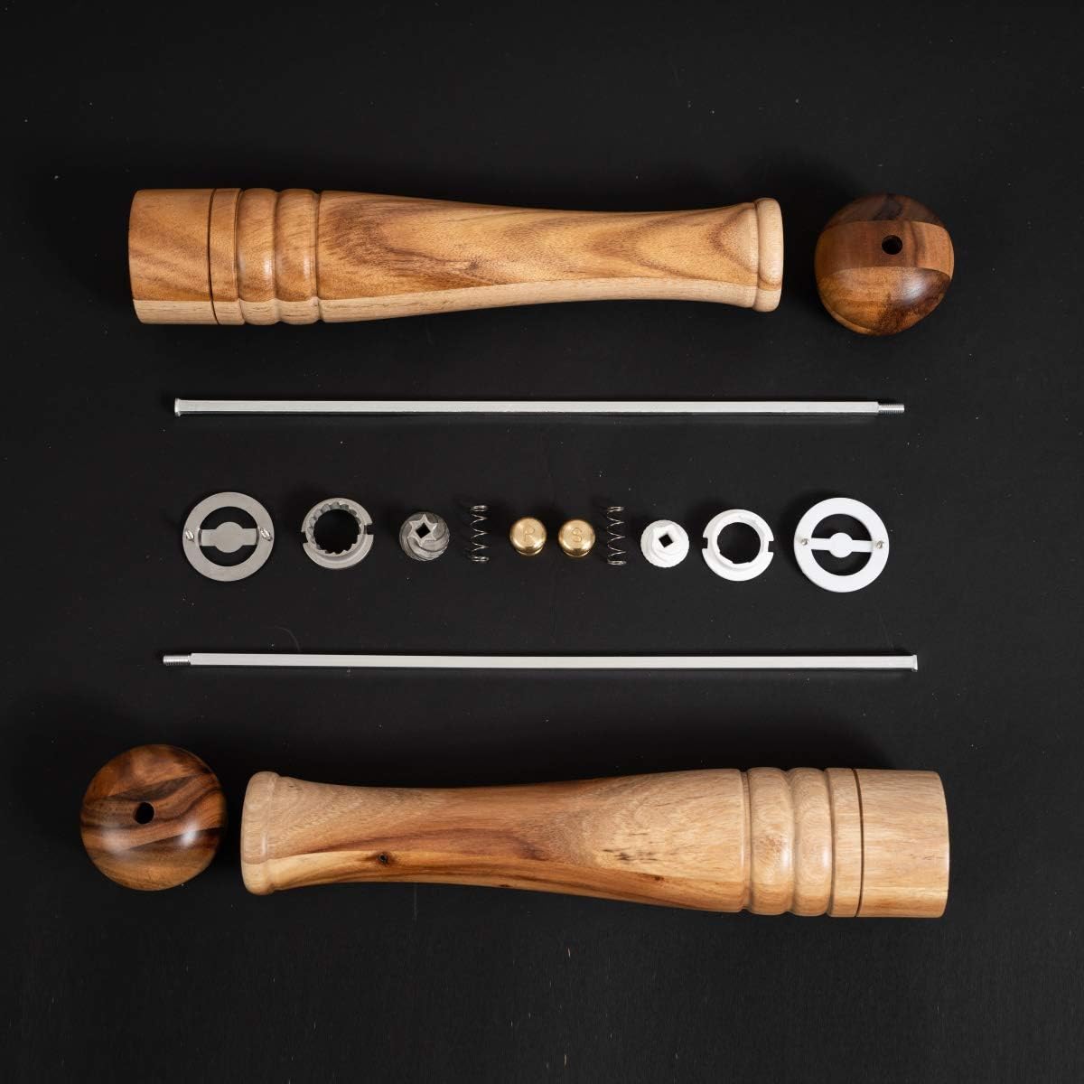 Premium Salt Pepper Mill Set with Adjustments DeroTeno Home Kitchen accent