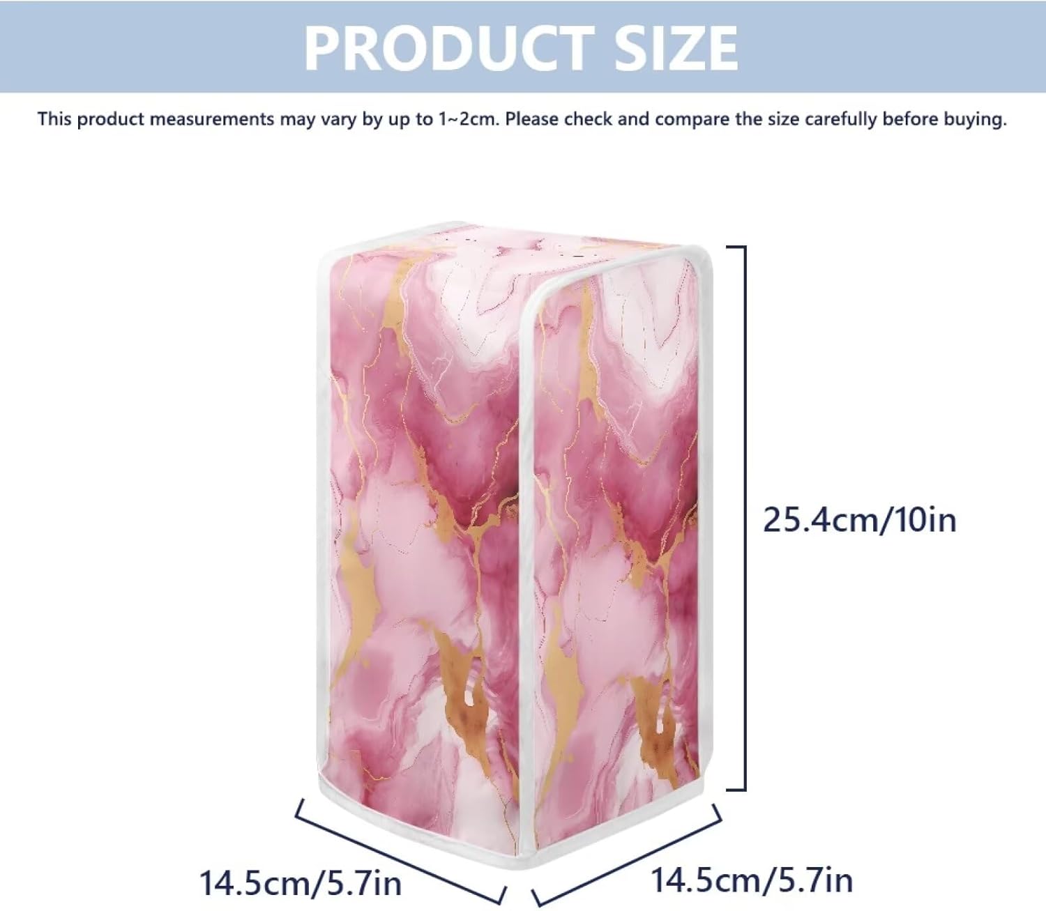 Pink Marbles Print Electric Can Opener Cover