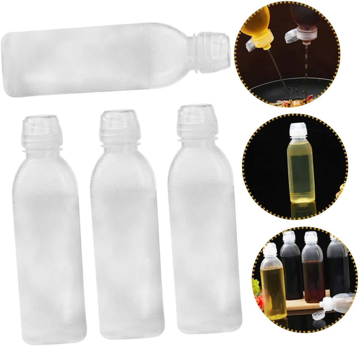4-Piece Oil Dispensers with Japanese Design