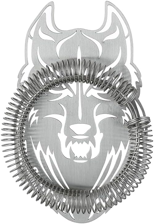 Cocktail Geek Wolf Shape Design Bar Strainer