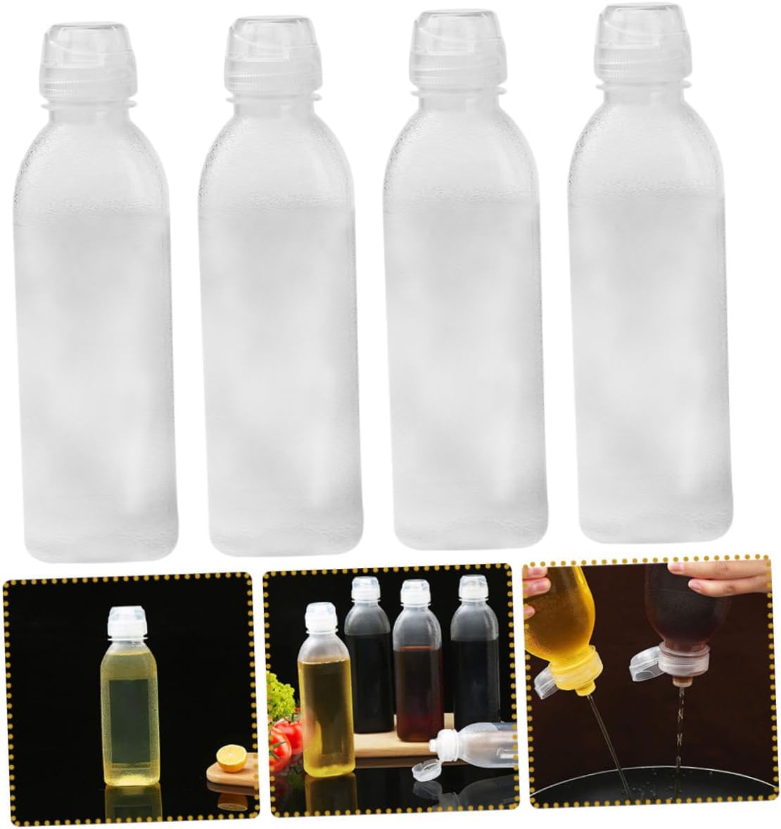 4-Piece Multi-Use Oil Condiment Dispenser Set