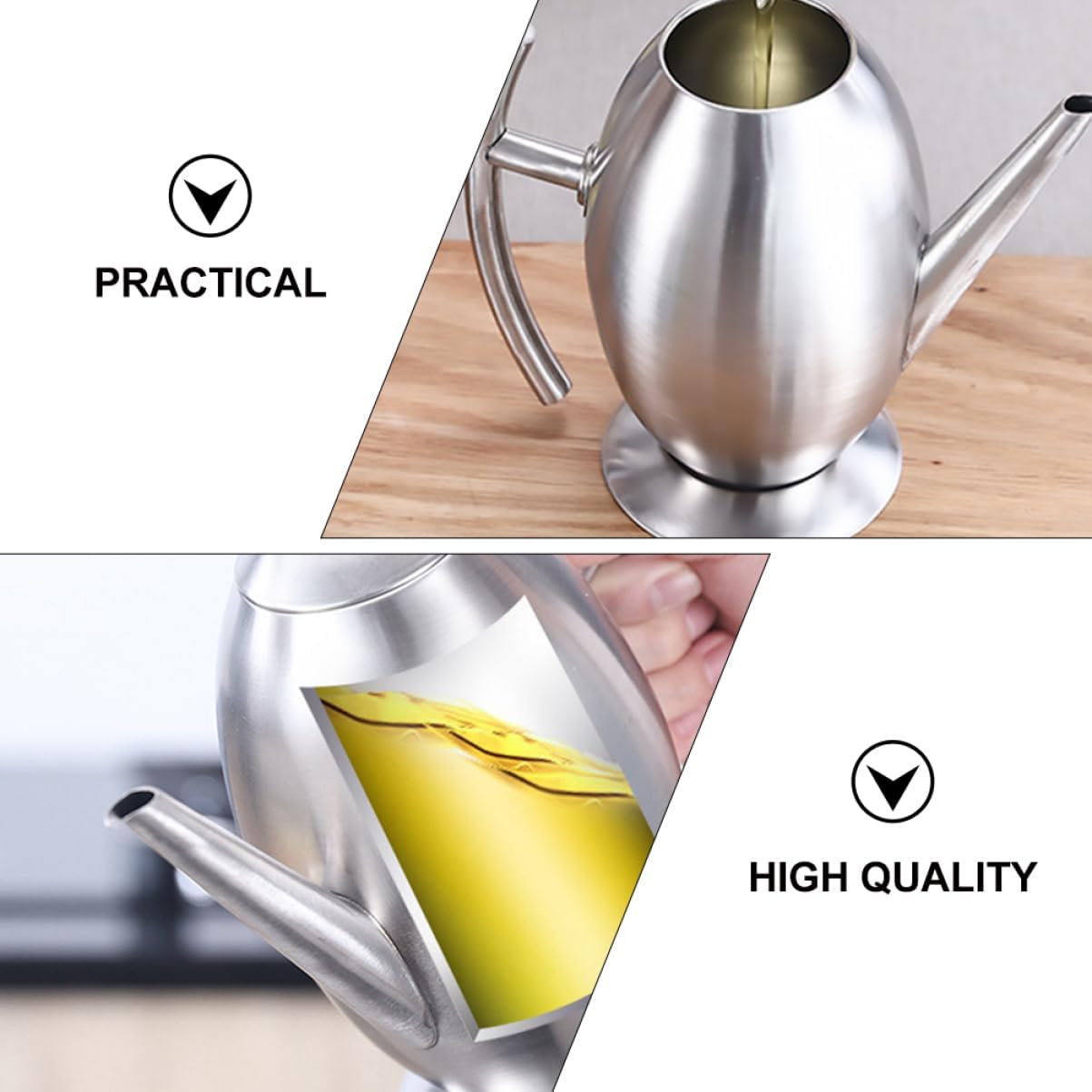 CIYODO 304 Stainless Steel Oil Strainer Pot with Cap