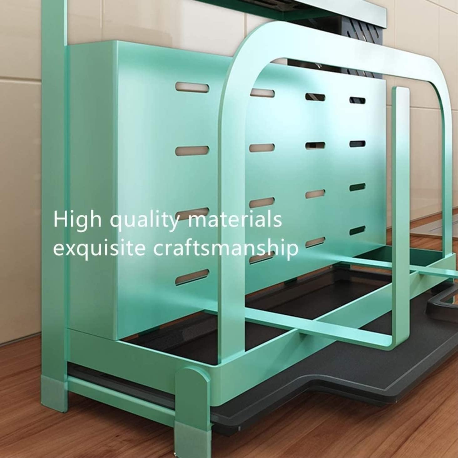 ZAEGO Kitchen Knife Holder Metal Knife Block Holder Kitchen Supplies White 332x114x25cm