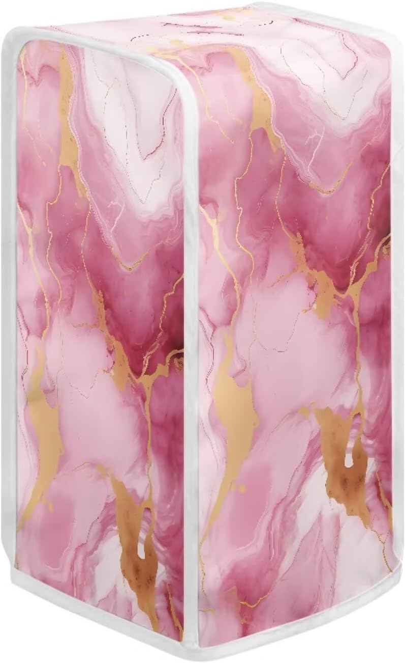 Pink Marbles Print Electric Can Opener Cover