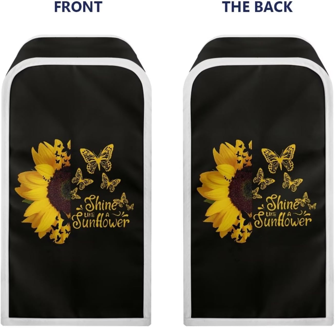 Stain Resistant Can Opener Cover Durable Waterproof Sunflower Butterfly Design