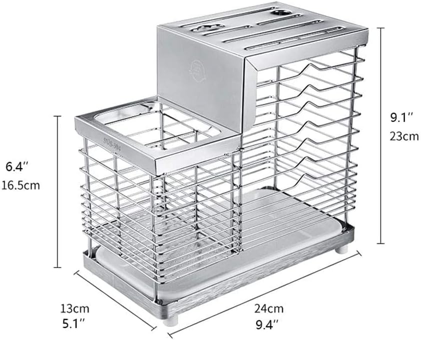 Sturdy Kitchen Knife Holder 304 Stainless Steel Block