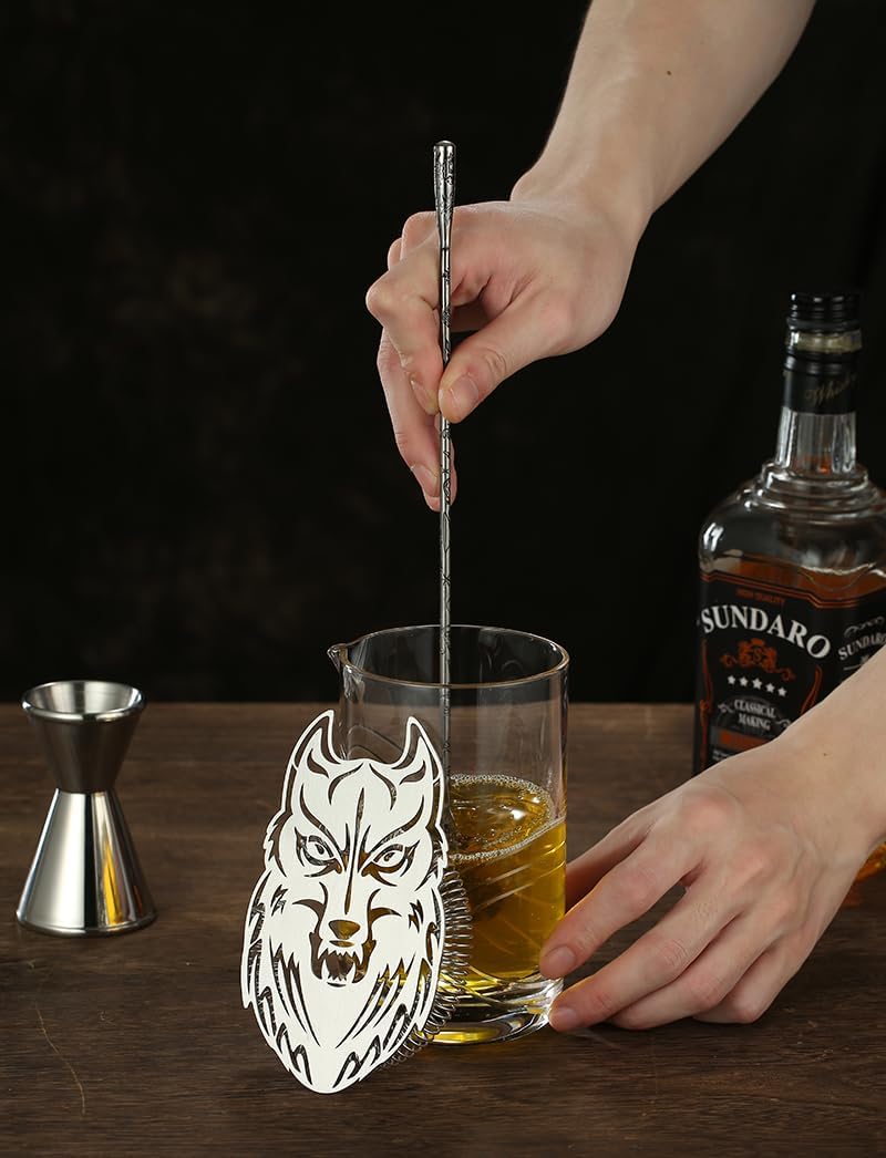 Cocktail Geek Wolf Shape Design Bar Strainer
