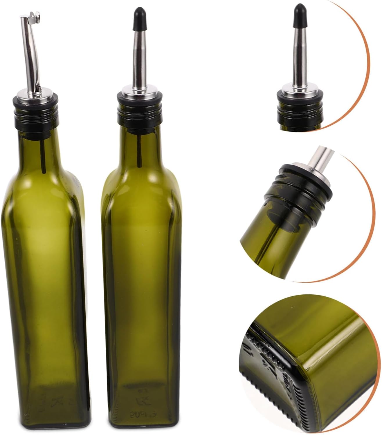 CIYODO 500ml Dark Oil Bottle Set 9pcs