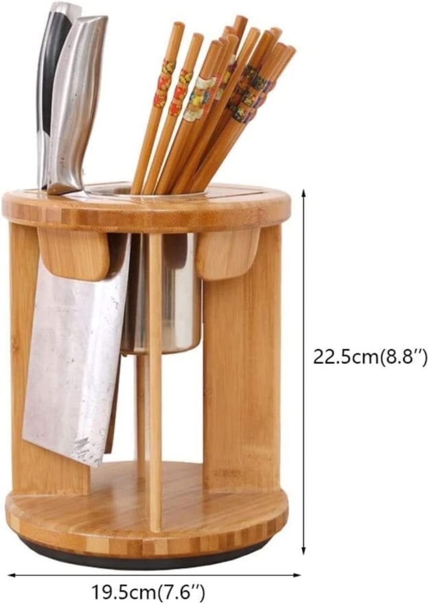 Rutavm Bamboo Kitchen Knife Holder
