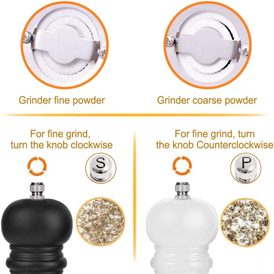 Premium Salt and Pepper Grinder Set