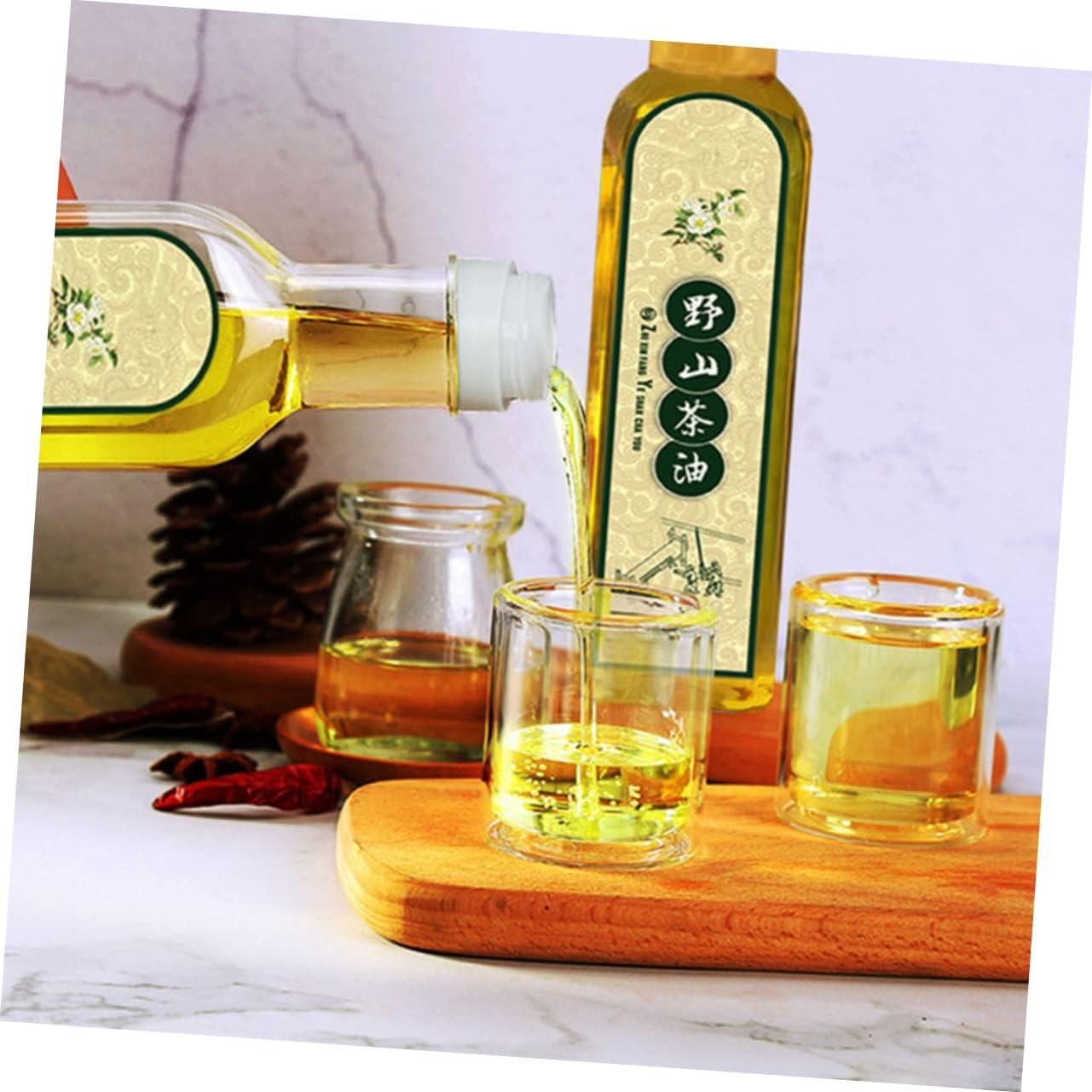 HOLIDYOYO 500ml Kitchen Oil Dispenser Bottles Set of 6